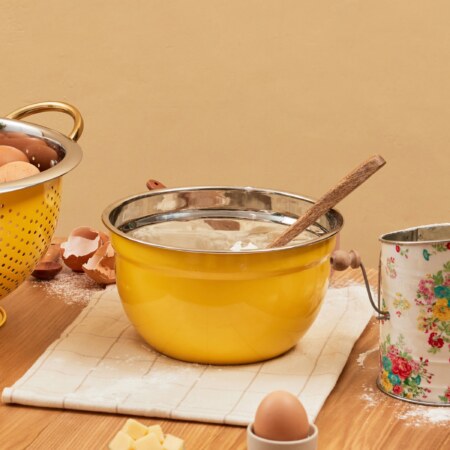 CUENCO STEEL BOWL - Yellow